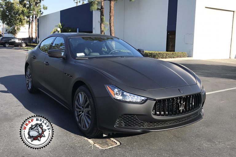 Maserati Ghibli 3M Deep Matte Black Wrap Gardena
