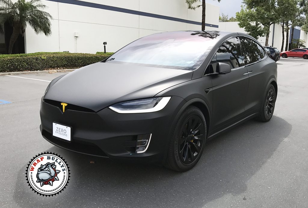 3M Deep Matte Black Tesla X Wrap | Wrap Bullys