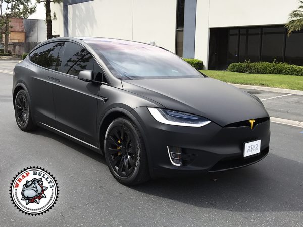 3M Deep Matte Black Tesla X Wrap