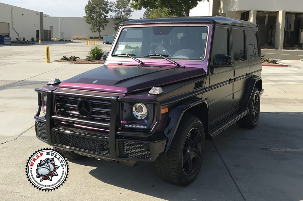 Mercedes vehicle wrap project