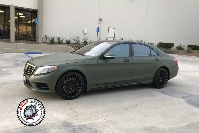 Mercedes-Benz S550 3M Matte Military Green Wrap Gardena