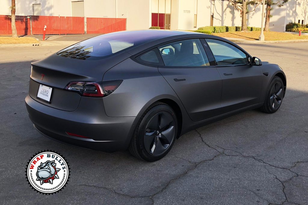 Tesla Model 3 vehicle wrap project