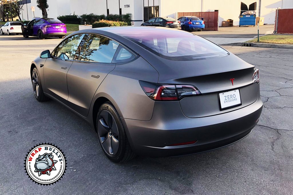 Tesla Model 3 vehicle wrap project