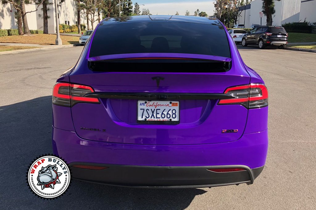 Tesla Model X vehicle wrap project