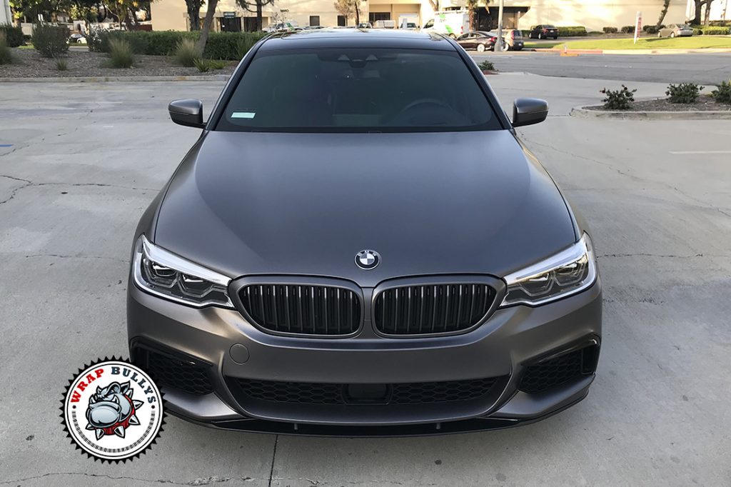 BMW 550i vehicle wrap project