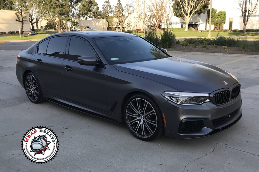 Sublime Transformation: 3M Satin Dark Gray Elevates the BMW 550i | Wrap ...