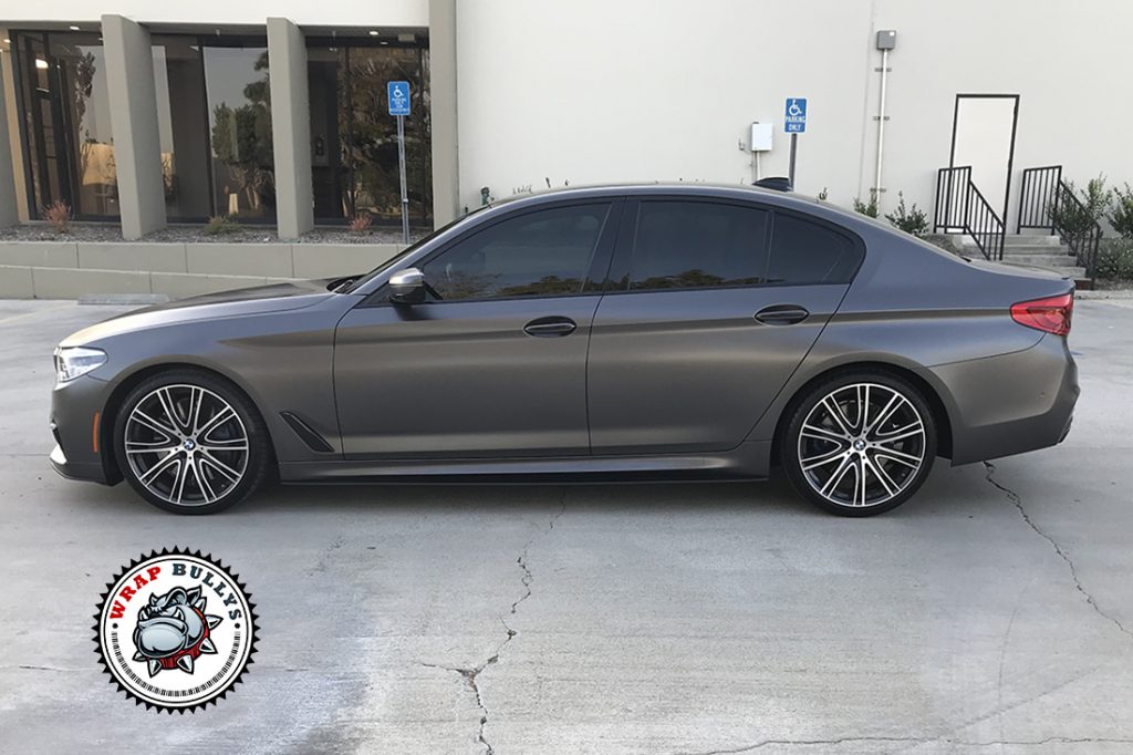 Sublime Transformation: 3M Satin Dark Gray Elevates the BMW 550i | Wrap ...