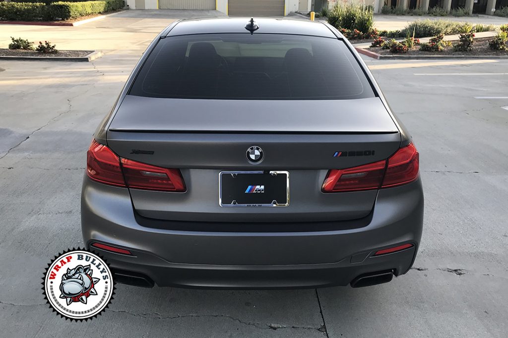 BMW 550i vehicle wrap project