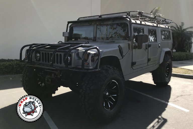 Hummer H1 Avery Matte Gray Wrap Gardena