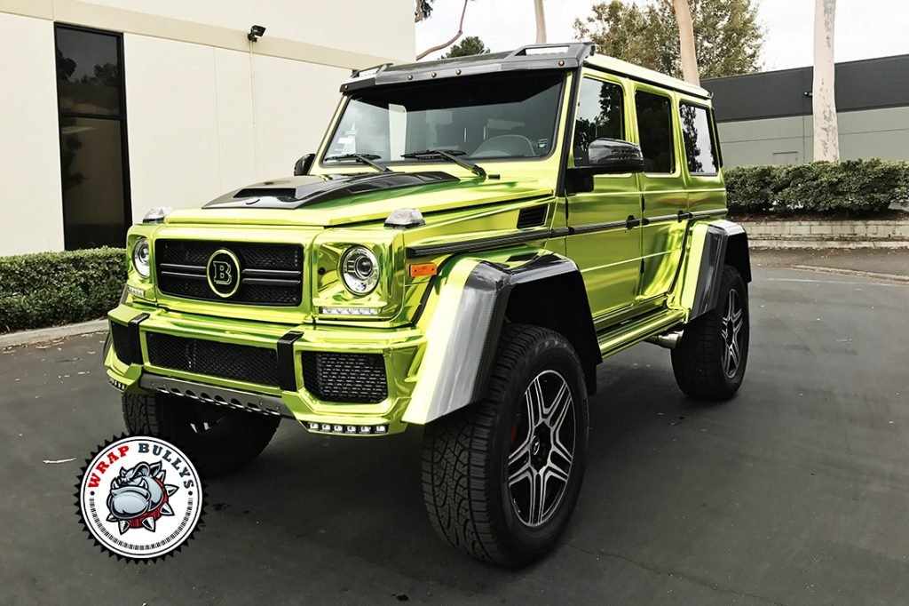 Mercedes vehicle wrap project