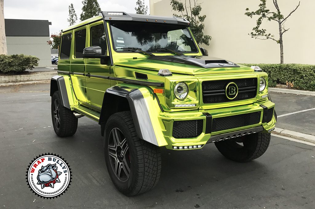 Mercedes vehicle wrap project