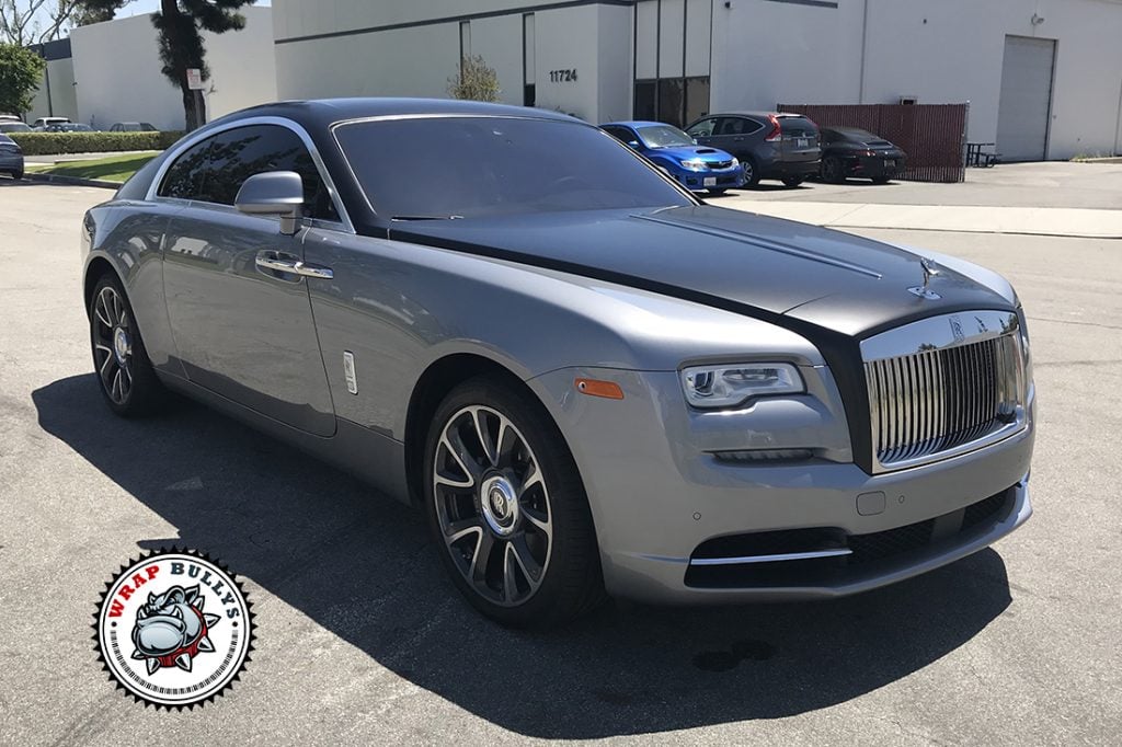 3M Satin Black and Gloss Metallic Gray Wraith Wrap