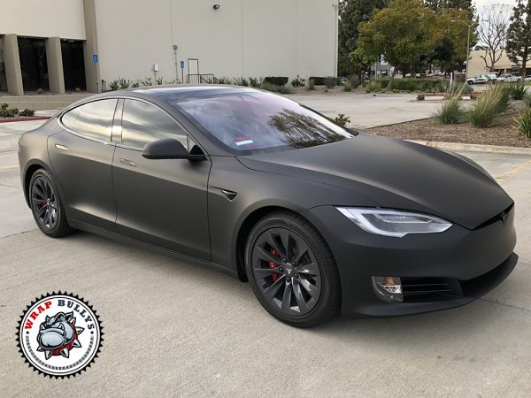 3M Deep Matte Black Tesla S Wrap