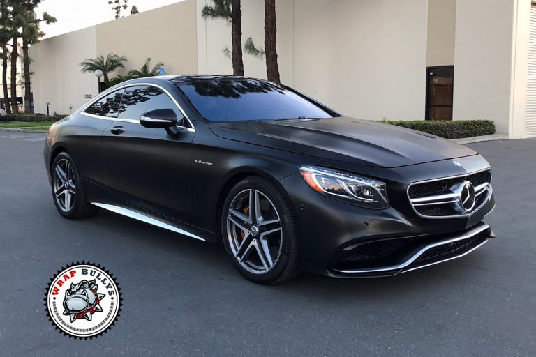 Mercedes-Benz S63 AMG 3M Satin Black Wrap Gardena