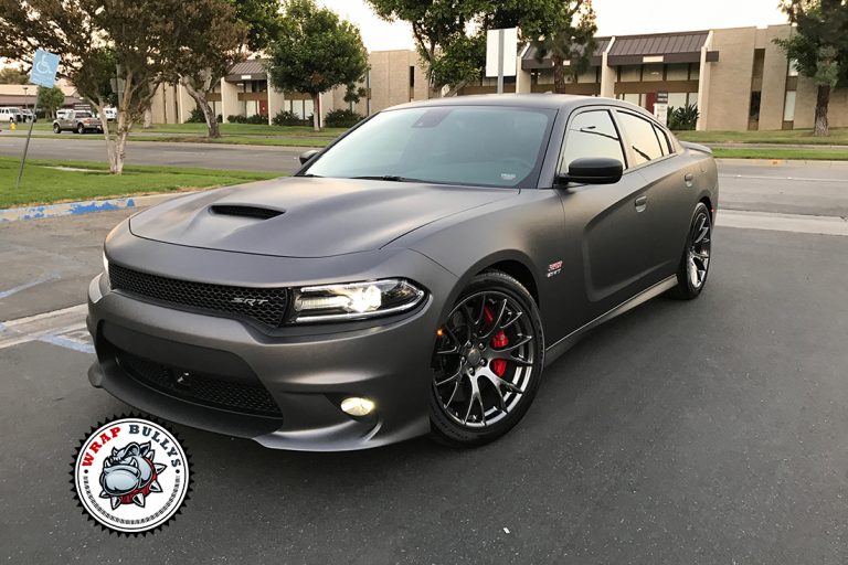 Dodge Charger SRT 3M Matte Dark Grey Wrap Gardena