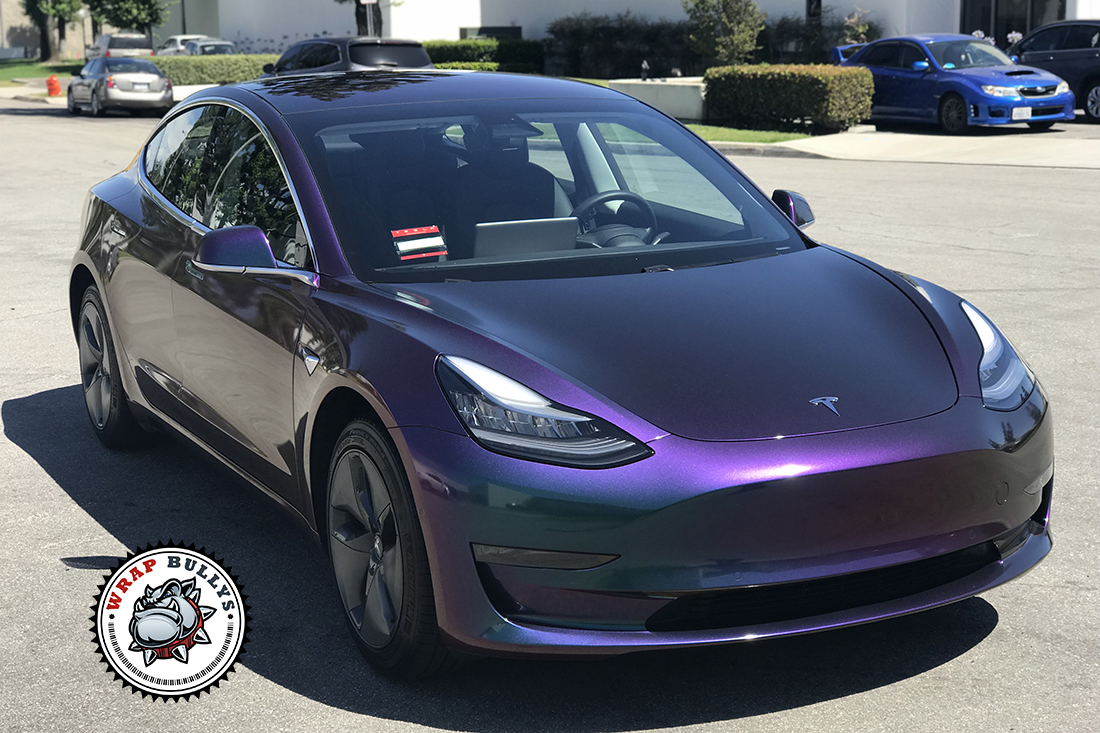 Electrify Your Tesla Model 3 with Avery Gloss Lightning Ridge Car Wrap