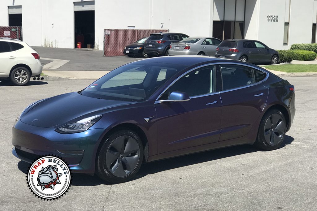 Tesla Model 3 vehicle wrap project