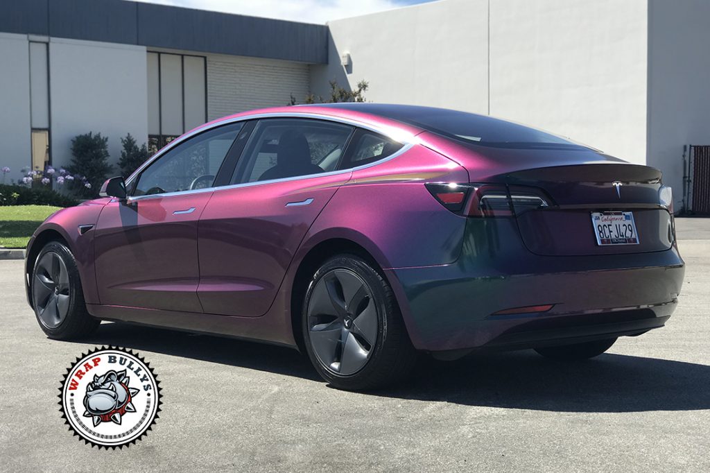 Tesla Model 3 vehicle wrap project
