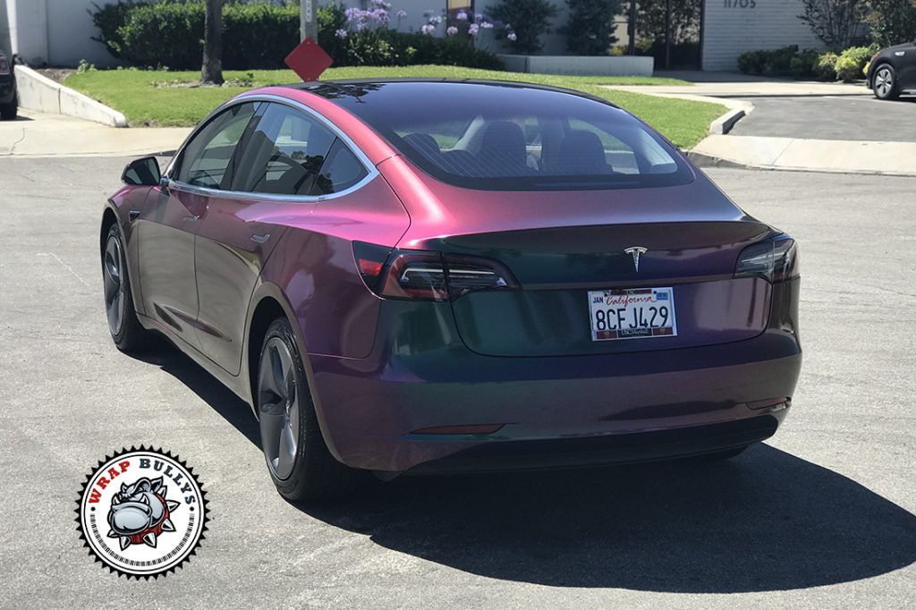 Tesla Model 3 vehicle wrap project