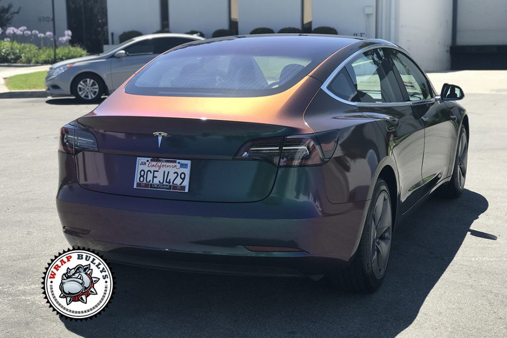 Tesla Model 3 vehicle wrap project