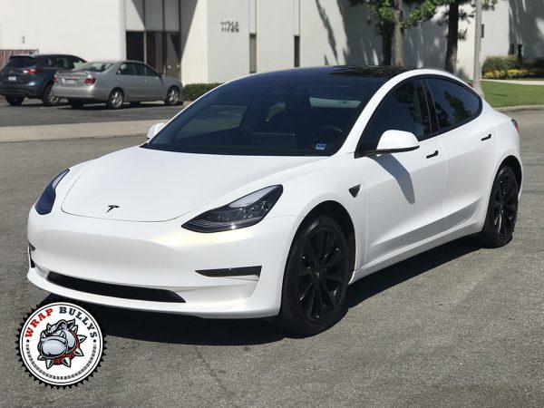 3M Satin Frozen Vanilla Tesla 3 Wrap