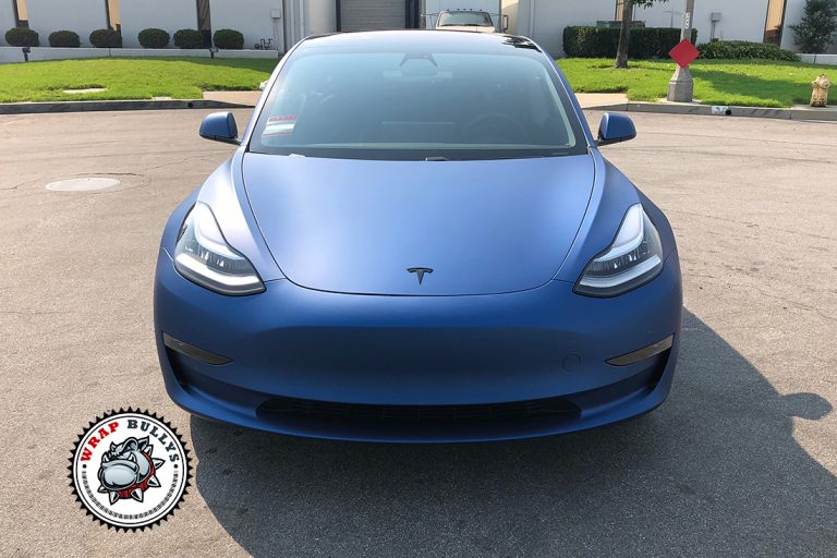 A Symphony in Slate: 3M’s Matte Slate Blue Ballet on Tesla Model 3 ...