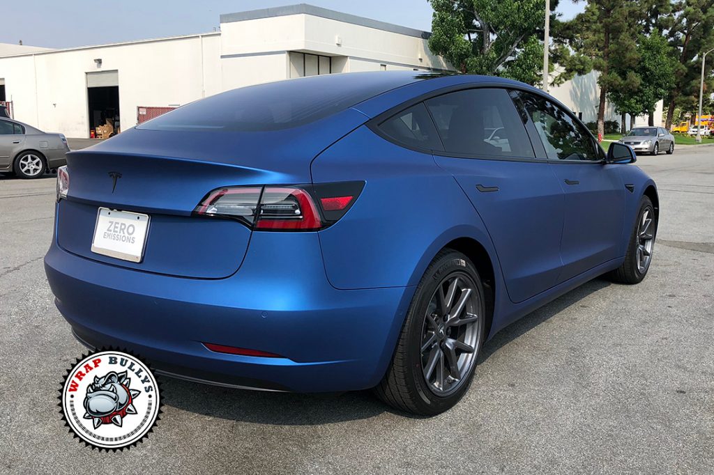 Tesla Model 3 vehicle wrap project