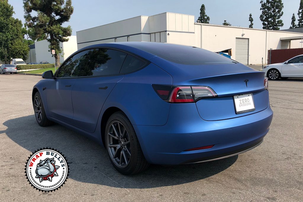Tesla Model 3 vehicle wrap project