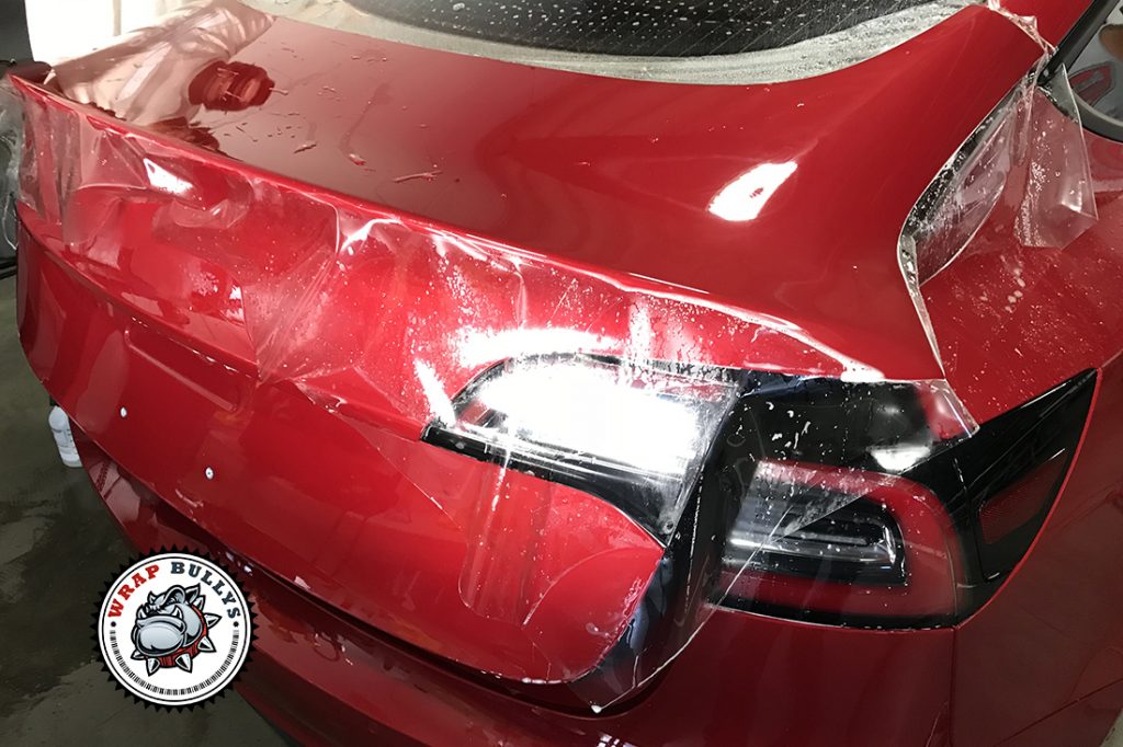 Tesla Model 3 vehicle wrap project
