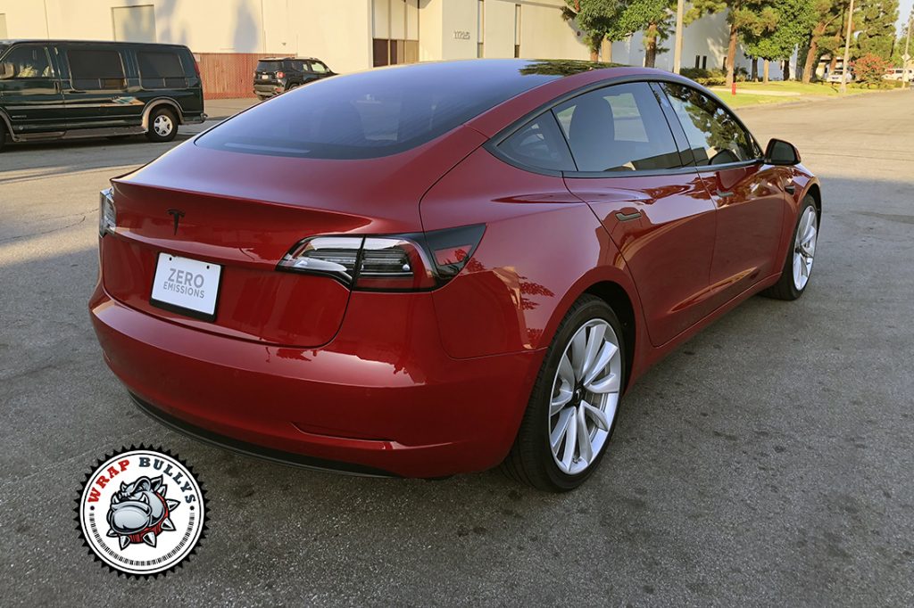 Tesla Model 3 vehicle wrap project