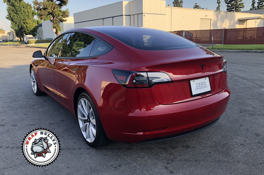 Tesla Model 3 vehicle wrap project