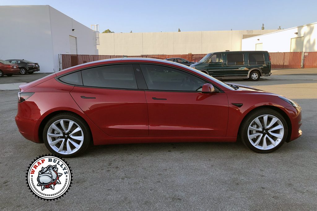 Tesla Model 3 vehicle wrap project