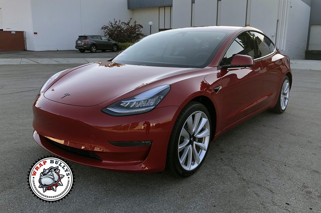 Tesla Model 3 vehicle wrap project