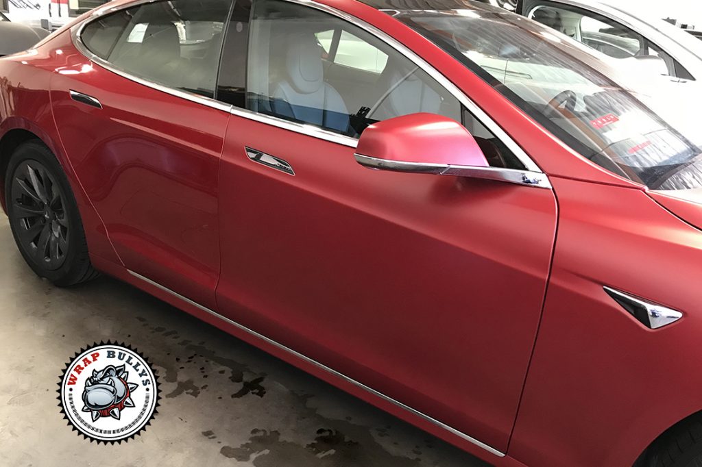 Tesla Model S vehicle wrap project