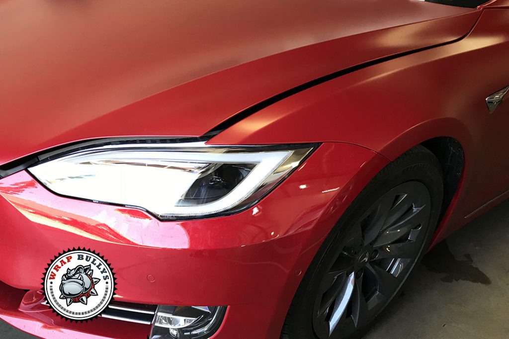 Tesla Model S vehicle wrap project
