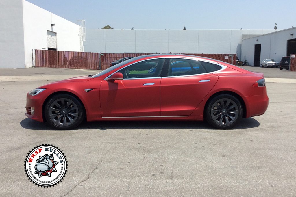 Tesla Model S vehicle wrap project