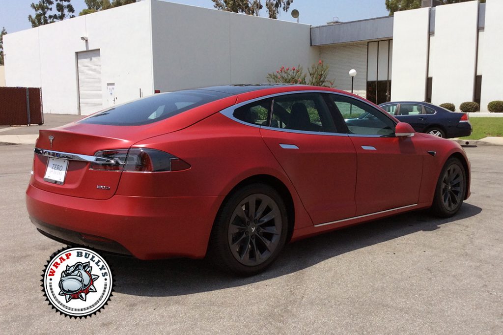 Tesla Model S vehicle wrap project