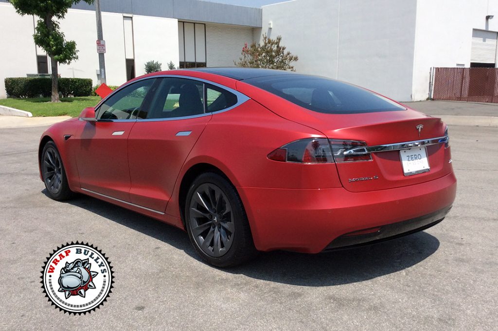 Tesla Model S vehicle wrap project