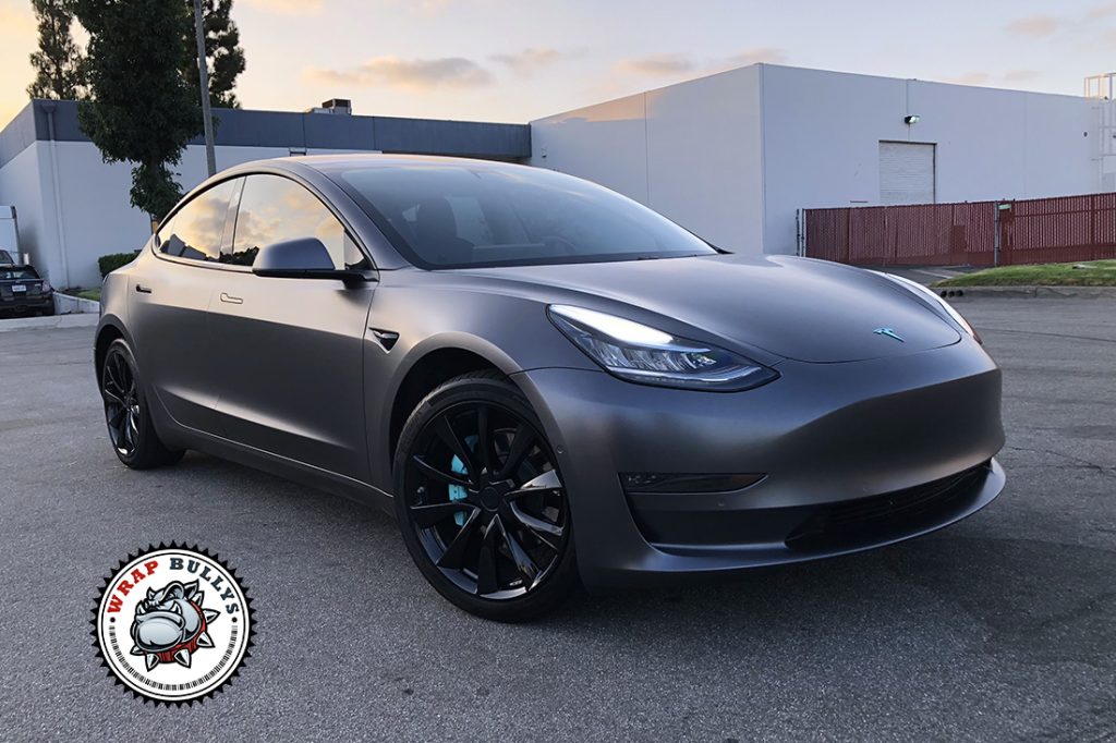 Tesla Model 3 vehicle wrap project
