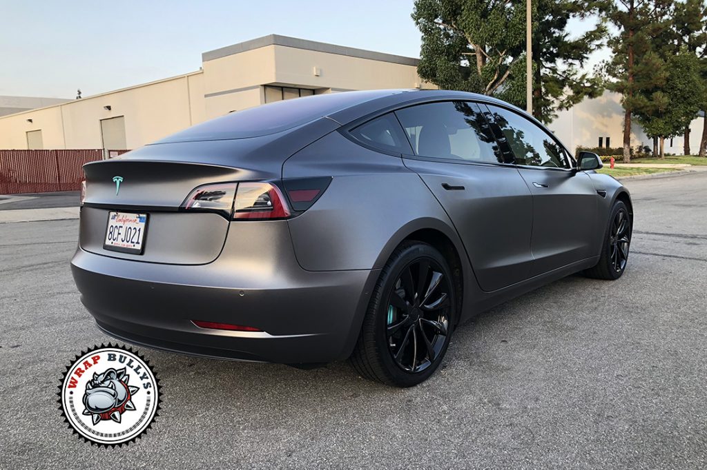 Tesla Model 3 vehicle wrap project