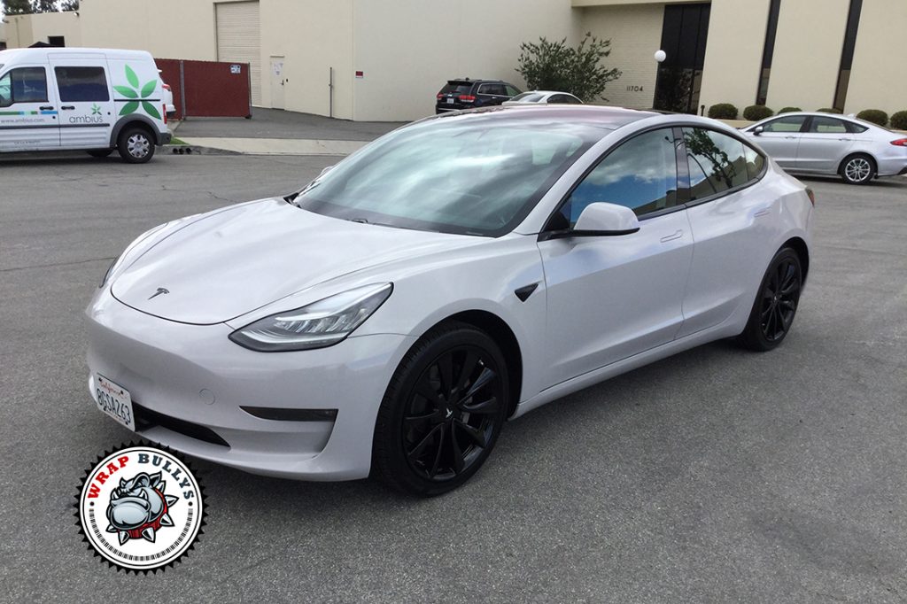 Tesla Model 3 vehicle wrap project