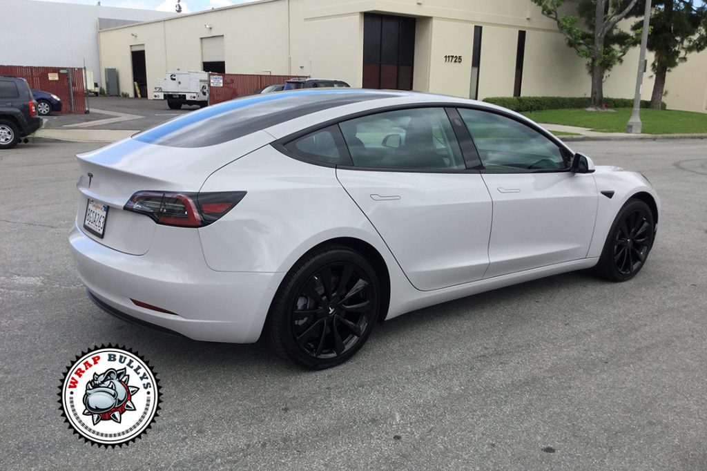 Tesla Model 3 vehicle wrap project