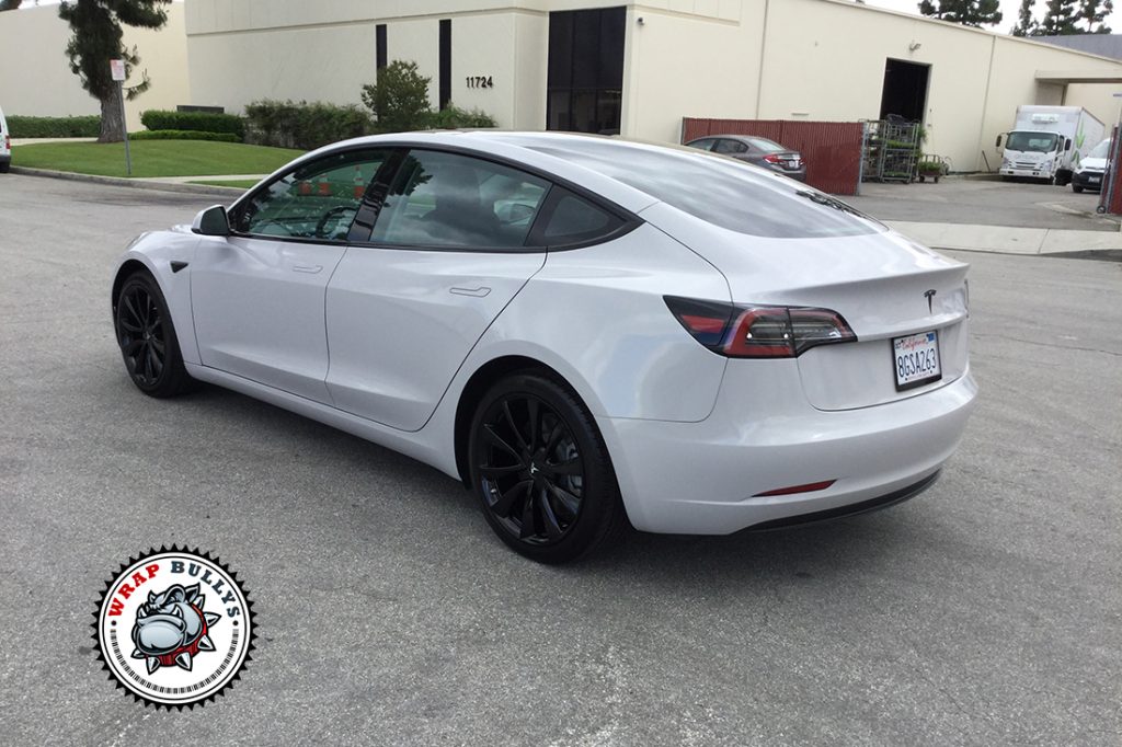 Tesla Model 3 vehicle wrap project