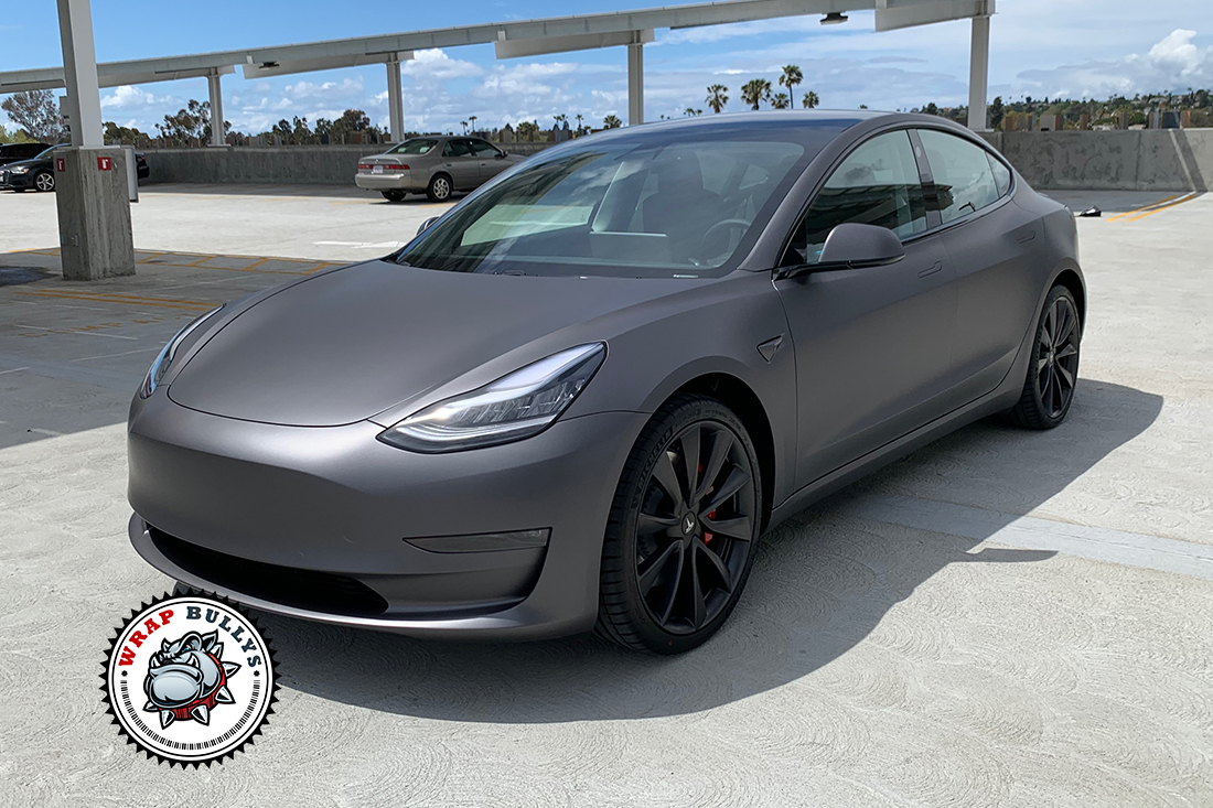 Elevate Your Drive: Tesla Model 3 Transformed with 3M Matte Dark