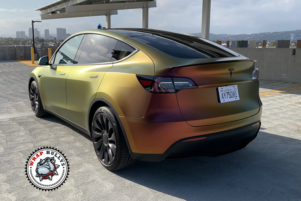 Tesla Model Y vehicle wrap project