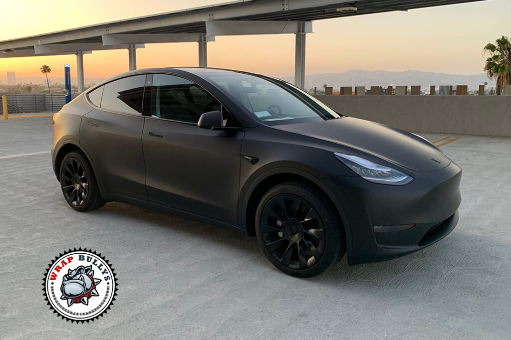 Tesla Model Y vehicle wrap project