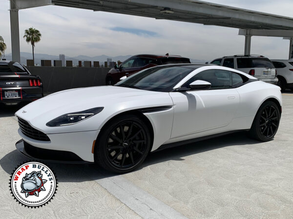 Timeless Elegance: Aston Martin DB11 Transformed with 3M Satin White Car Wrap