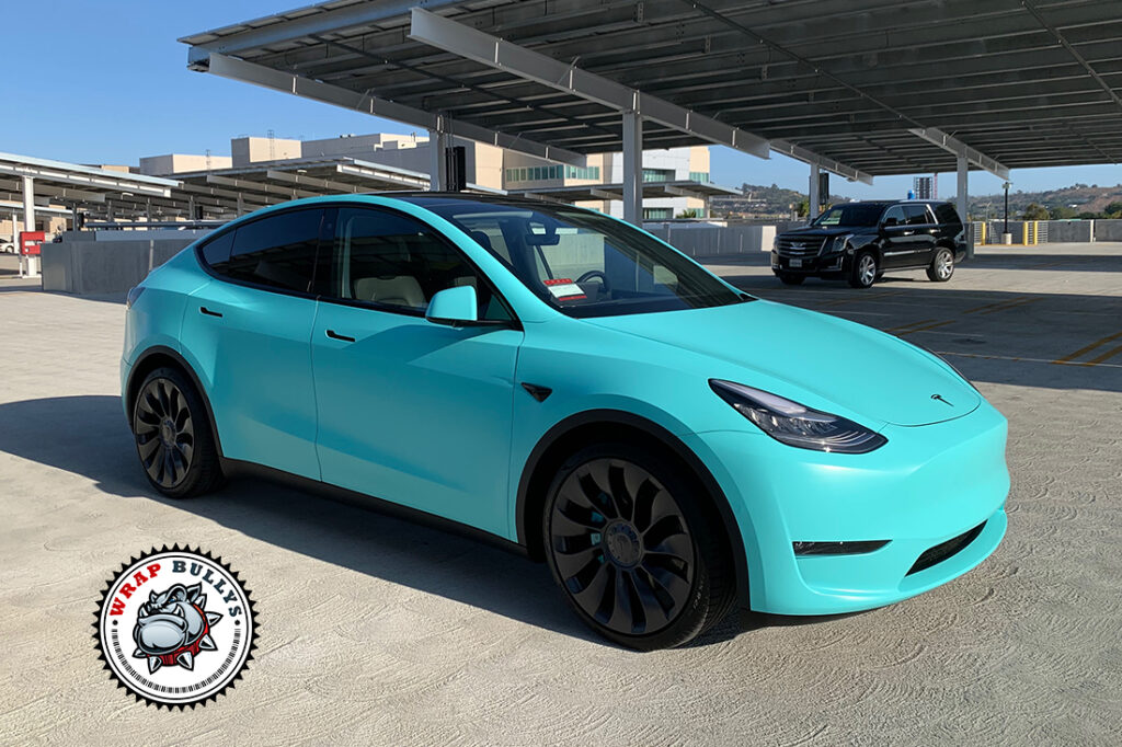 Tesla Model Y vehicle wrap project