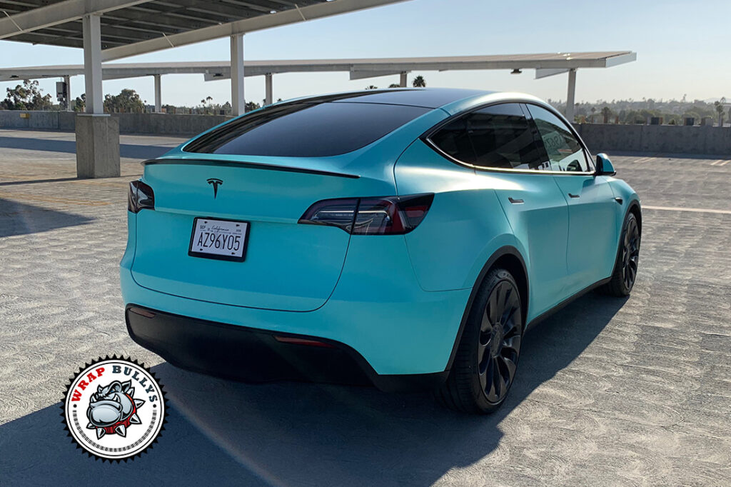 Tesla Model Y vehicle wrap project