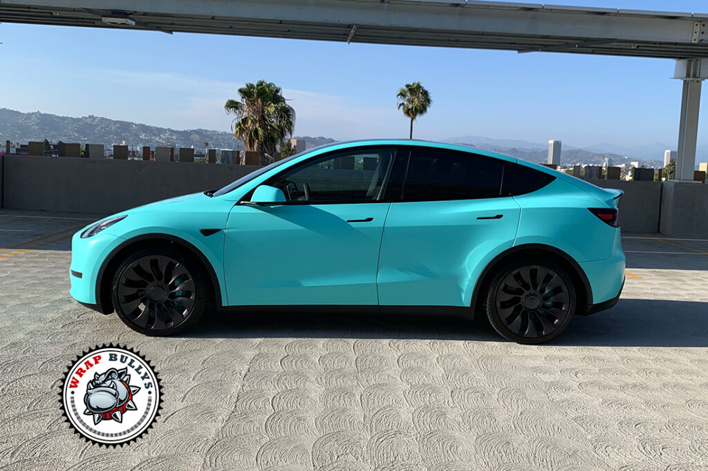 Tesla Model Y vehicle wrap project